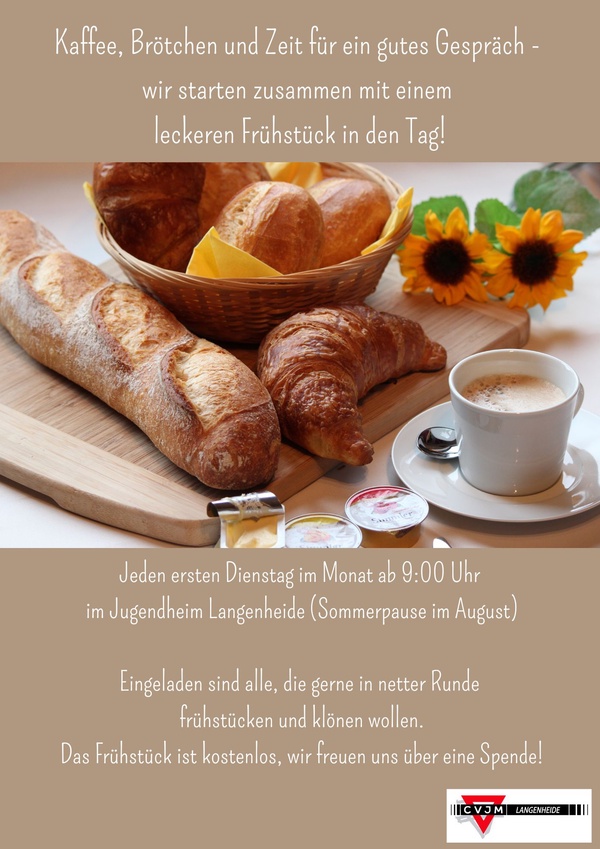 Flyer für Frühstück